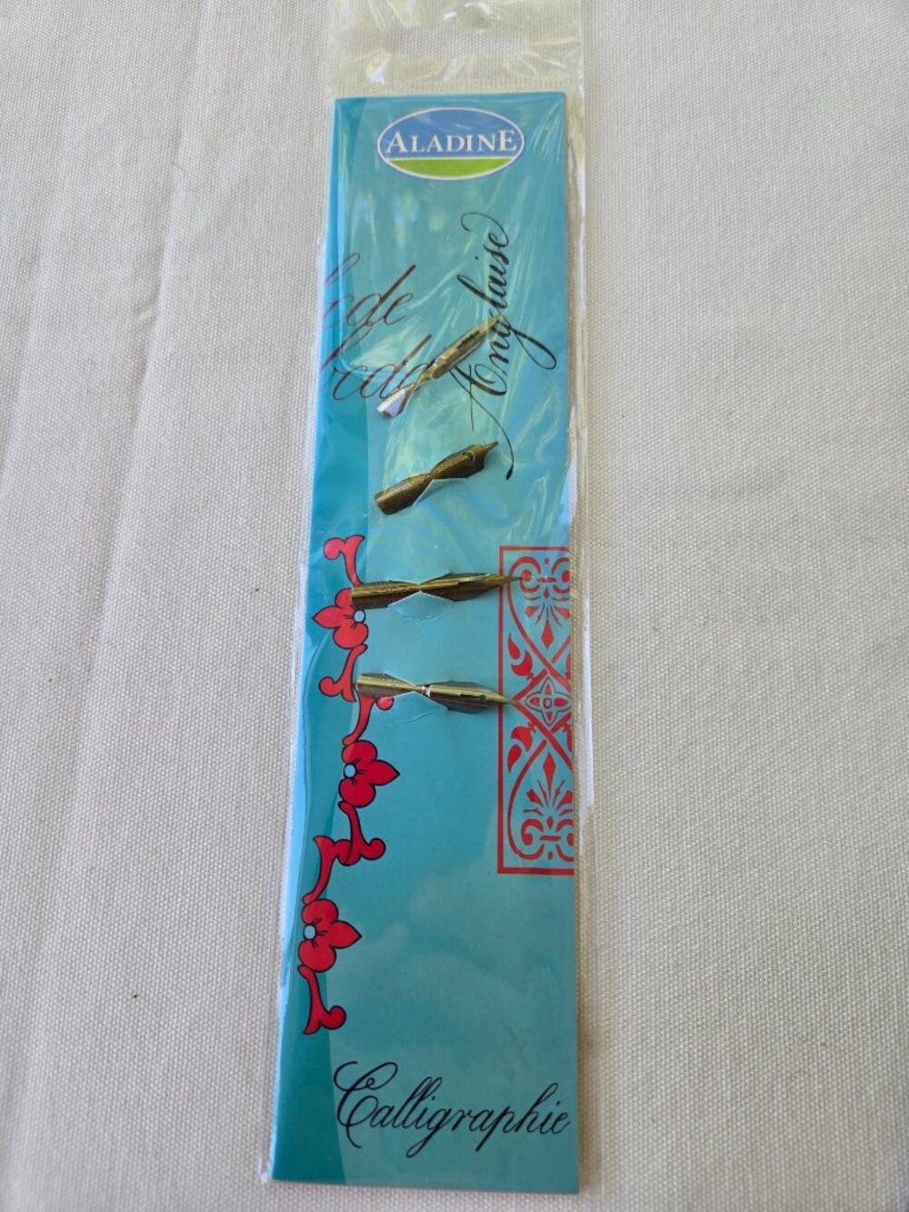 Aladine Calligraphy set of 4 pen nibs made in France